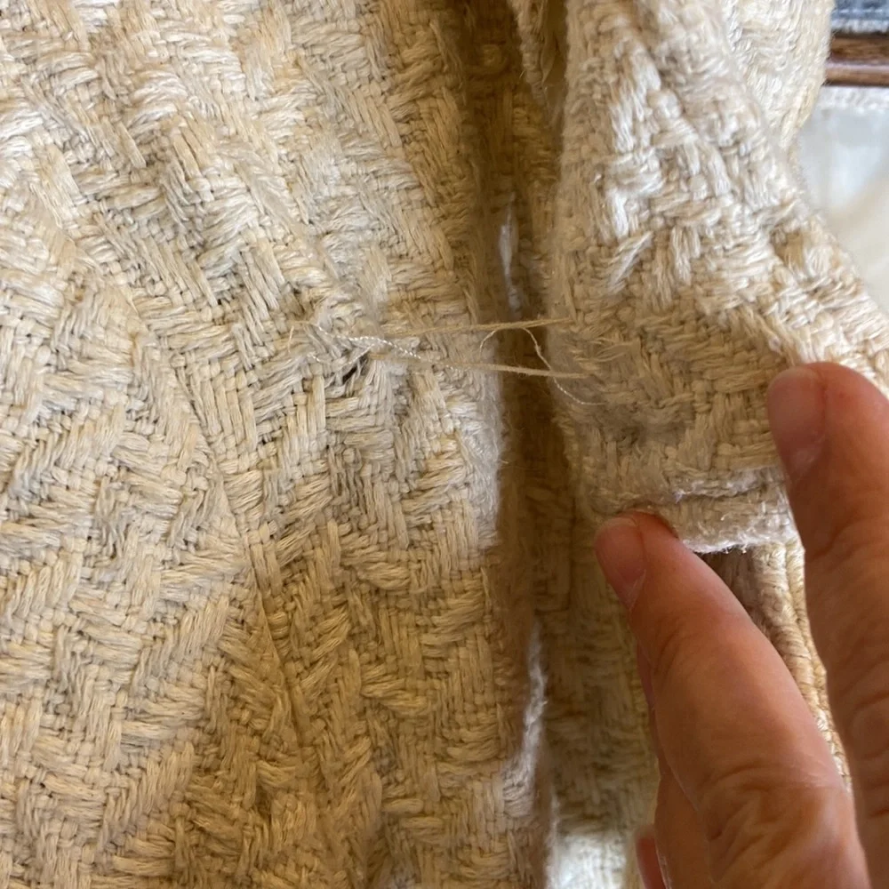 Daytrip Ivory Detachable Hood Tie Waist Buttoned Coat - Picture 8 of 13